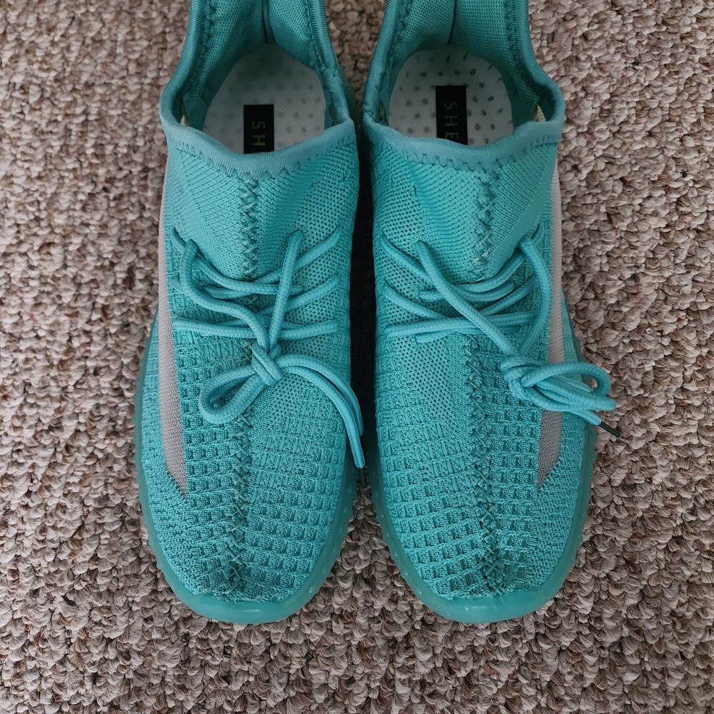 Sytlish Ice Blue Mesh Trainers